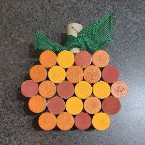 Handmade Cork Pumpkin Decor